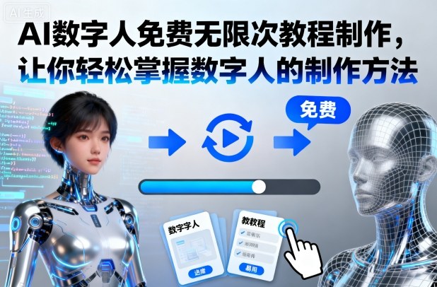 AI数字人免费无限次教程制作,让你轻松掌握数字人的制作方法-网赚副业网