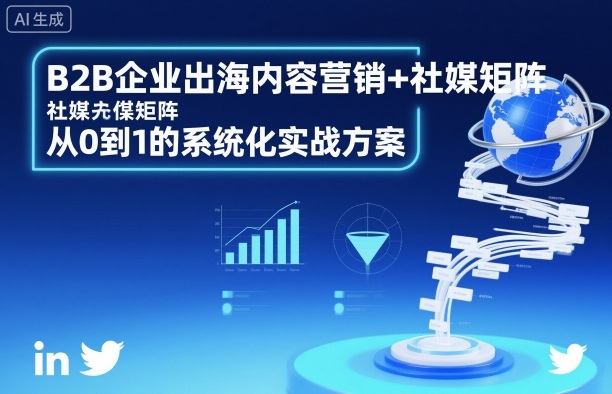 B2B企业出海内容营销+社媒矩阵,从0到1的系统化实战方案-网赚副业网