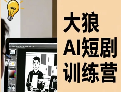 大狼AI短剧训练营-短剧课程（更新中）-网赚副业网