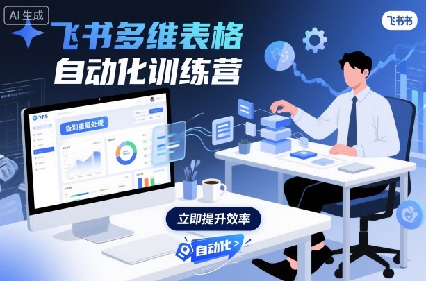 飞书多维表格自动化训练营,手把手教你告别重复处理,用多维表格开启高效办公新模式-网赚副业网