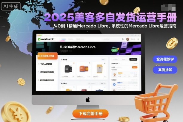2025美客多自发货运营手册:从0到1精通Mercado Libre,系统性的Mercado Libre运营指南-网赚副业网