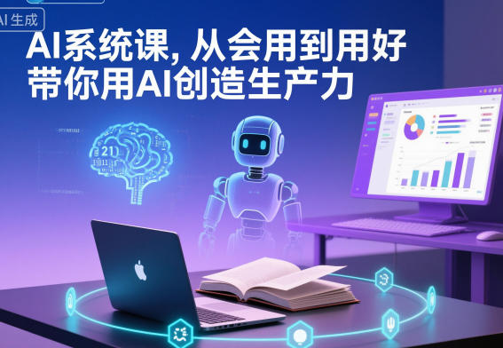 AI系统课,从会用到用好,带你用AI创造生产力-网赚副业网