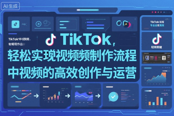 TikTok中视频制做流程,轻松实现Tk中视频的高效创作与运营-网赚副业网