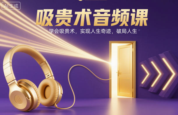 吸贵术音频课，学会吸贵术，实现人生奇迹，破局人生-网赚副业网