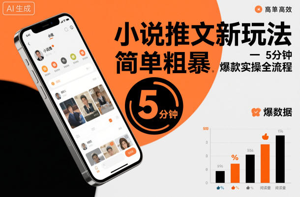 小说推文新玩法,简单粗爆,5分种一个爆款实操全流程-网赚副业网