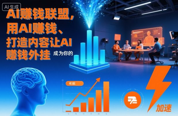 AI賺钱联盟,用AI賺钱、打造内容让AI成为你的賺钱外挂-网赚副业网