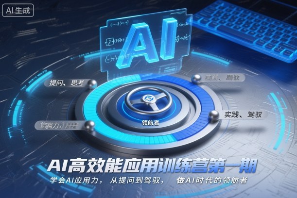 AI高效能应用训练营第一期，学会AI应用力，从提问到驾驭，做AI时代的领航者-网赚副业网