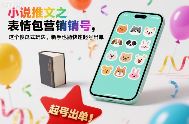 小说推文之表情包营销号,这个傻瓜式玩法,新手也能快速起号出单-网赚副业网