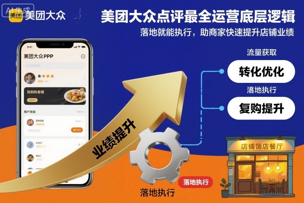 美团大众点评最全运营底层逻辑,落地就能执行,助商家快速提升店铺业绩-网赚副业网
