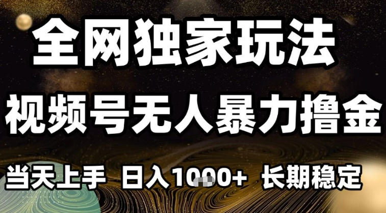 年底最新独家视频号无人直播撸礼物,小白也能轻松日入1k+,长期稳定,可批量复制【揭秘】-网赚副业网