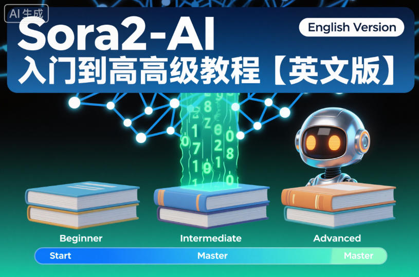 Sora2-AI入门到高级教程【英文版】-网赚副业网