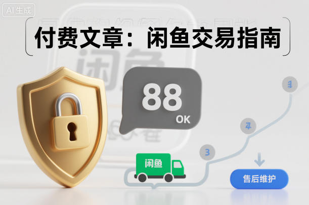 付费文章:闲鱼交易指南,怎么才能降低被坑被马扁的概率-网赚副业网