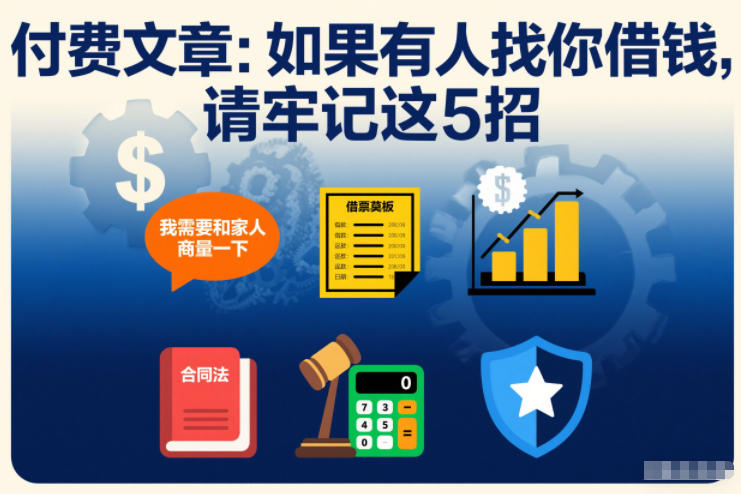 付费文章:如果有人找你借钱,请牢记这5招-网赚副业网