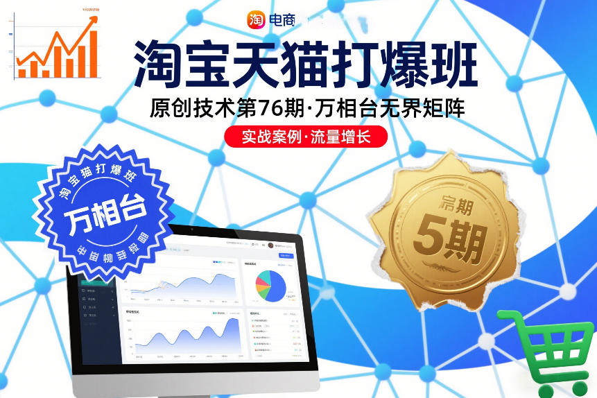 淘宝天猫打爆班原创技术第76期,万相台无界矩阵-网赚副业网