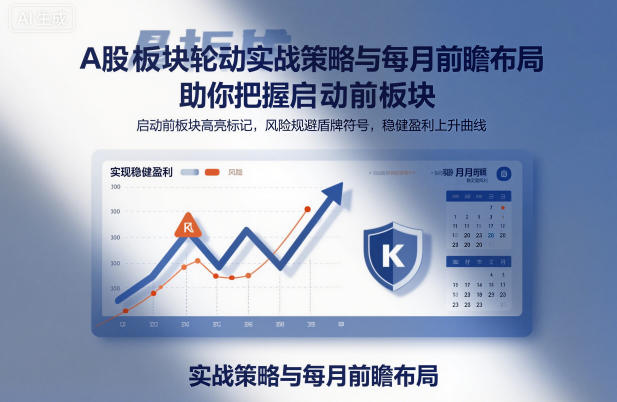 A股板块轮动实战策略与每月前瞻布局,助你把握启动前板块,规避风险,实现稳健盈利-网赚副业网