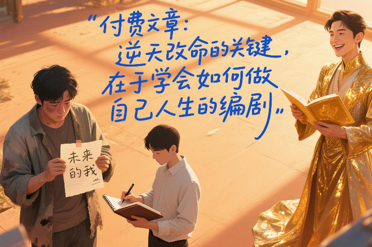 付费文章：逆天改命的关键，在于学会如何做自己人生的编剧-网赚副业网