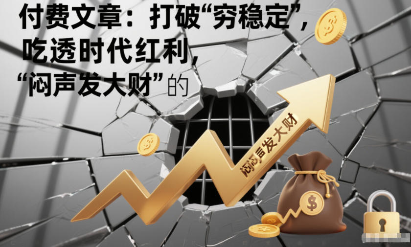 付费文章:打破“穷稳定”,吃透时代红利,“闷声发大财”的终极真谛-网赚副业网