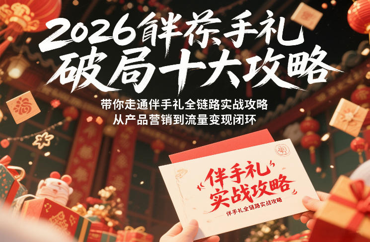 2026伴手礼破局十大攻略,带你走通伴手礼全链路实战攻略,从产品营销到流量变现闭环-网赚副业网