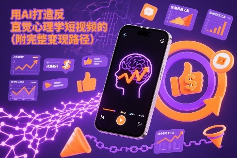 用AI打造“反直觉”心理学短视频的流量密码（附完整变现路径）-网赚副业网