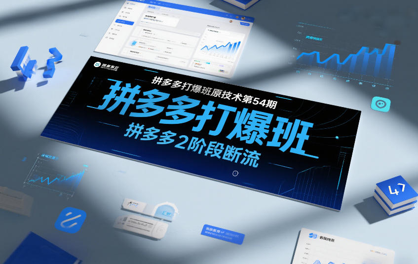 拼多多打爆班原创技术第54期,拼多多2阶段断流-网赚副业网
