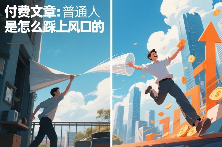 付费文章:普通人是怎么踩上风口的-网赚副业网