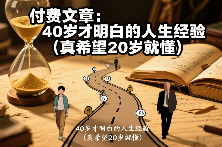付费文章:40岁才明白的人生经验(真希望20岁就懂)-网赚副业网