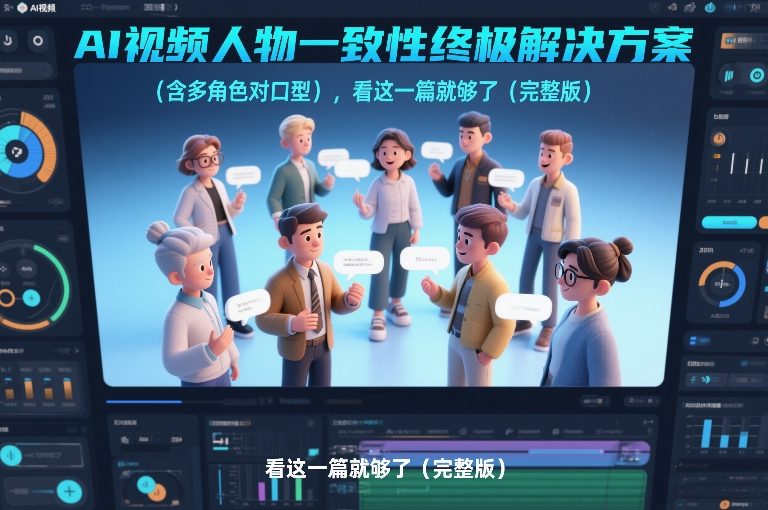 AI视频人物一致性终极解决方案(含多角色对口型),看这一篇就够了(完整版)-网赚副业网