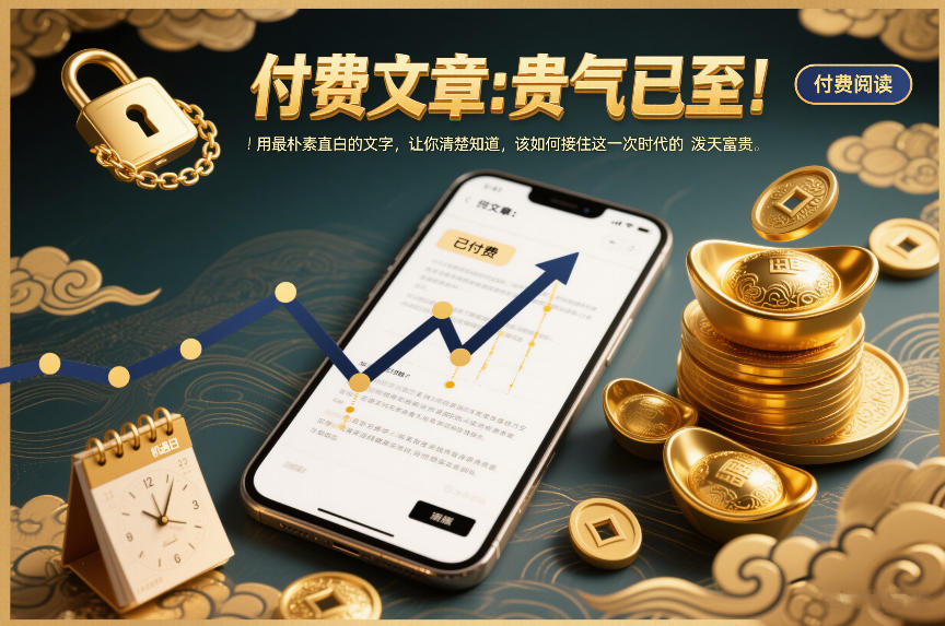 付费文章：贵气已至！用最朴素直白的文字，让你清楚知道，该如何接住这一次时代的泼天富贵-网赚副业网