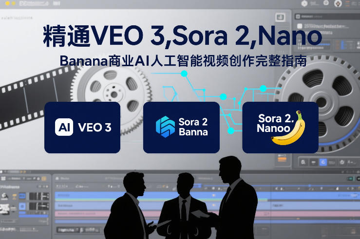 精通VEO 3,Sora 2,Nano Banana商业AI人工智能视频创作完整指南-网赚副业网