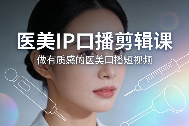 医美IP口播剪辑课,做有质感的医美口播短视频-网赚副业网