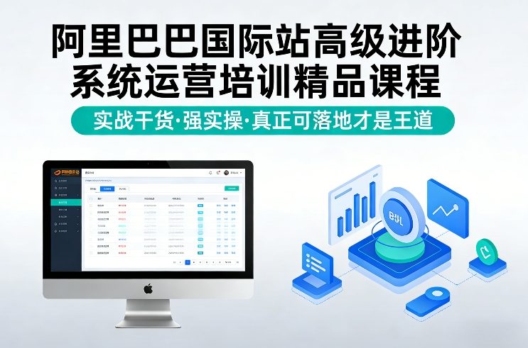 阿里巴巴国际站高级进阶系统运营培训精品课程,实战干货,强实操,真正可落地才是王道-网赚副业网