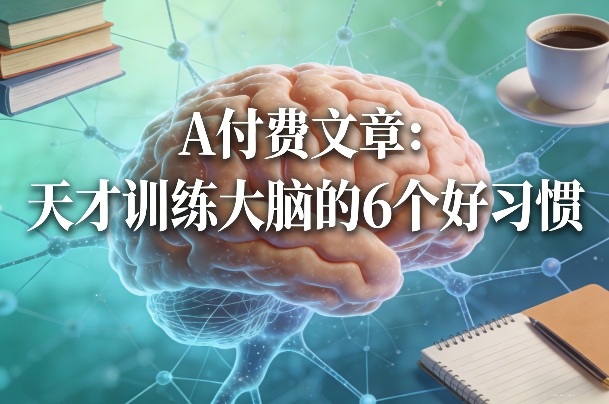 付费文章:天才训练大脑的6个好习惯-网赚副业网