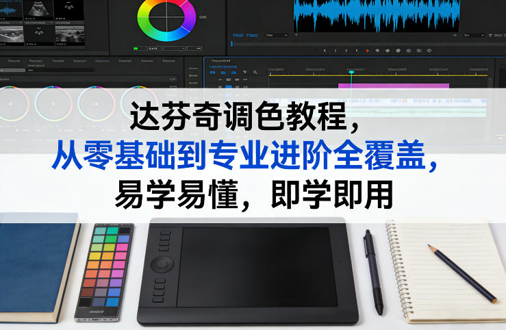 达芬奇调色教程，从零基础到专业进阶全覆盖，易学易懂，即学即用-网赚副业网