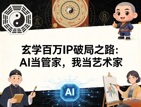 玄学百万IP破局之路:AI当管家,我当艺术家-网赚副业网