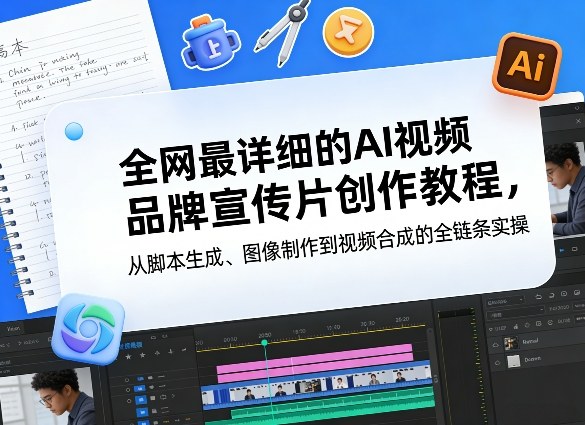 全网最详细的AI视频品牌宣传片创作教程,从脚本生成、图像制作到视频合成的全链条实操-网赚副业网