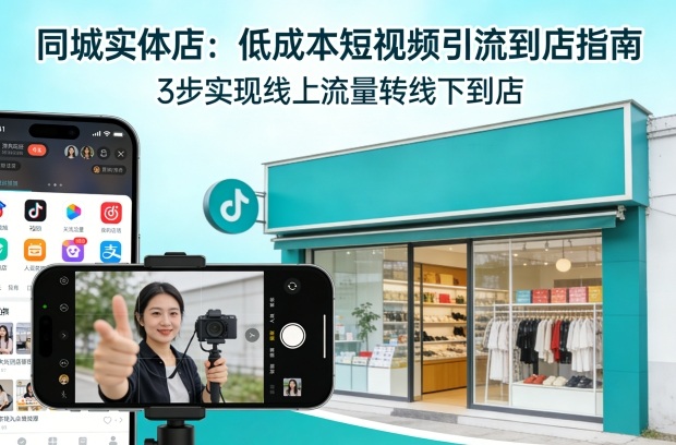同城实体店,如何低成本把客户从短视频带到线下门店-网赚副业网