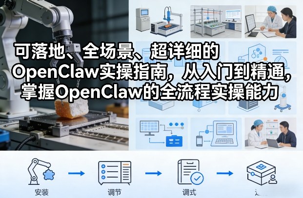 可落地、全场景、超详细的OpenClaw实操指南，从入门到精通，掌握OpenClaw的全流程实操能力-网赚副业网