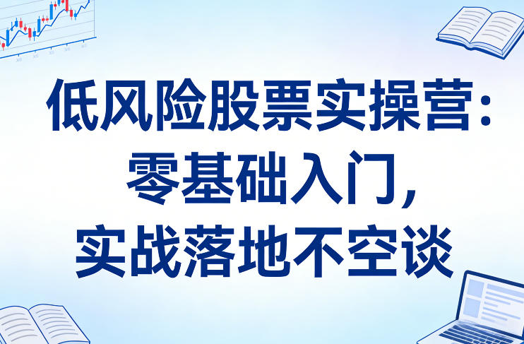 低风险股票实操营:零基础入门,实战落地不空谈-网赚副业网
