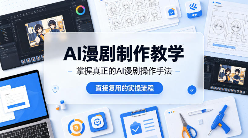 AI漫剧制作教学,带你掌握真正的AI漫剧操作手法,直接复用的实操流程-网赚副业网