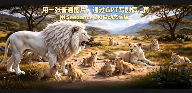 用一张普通图片，通过GPT写剧情，再用Seedance 2.0做动态演绎，居然能生成迪士尼风格搞笑动画-网赚副业网
