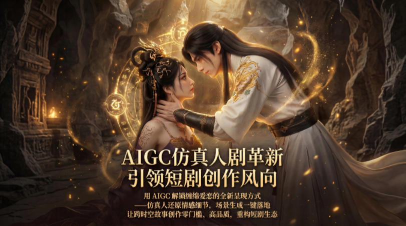 AIGC仿真人《合欢宗》短剧教学，用AIGC解锁缠绵爱恋的全新呈现方式，让跨时空故事创作零门槛、高品质，重构短剧生态-网赚副业网