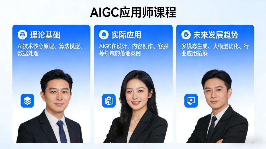 AIGC应用师课程,覆盖了AI技术的理论基础、实际应用、以及未来发展趋势-网赚副业网