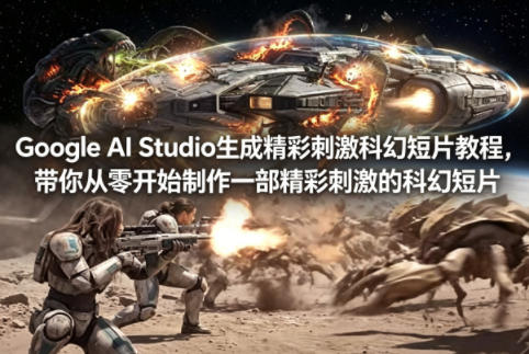 Google AI Studio生成精彩刺激科幻短片教程,带你从零开始制作一部精彩刺激的科幻短片【双语字幕】-网赚副业网