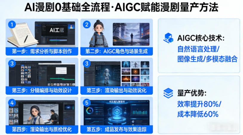 AI漫剧0基础全流程,快速掌握AIGC赋能的漫剧量产方法-网赚副业网