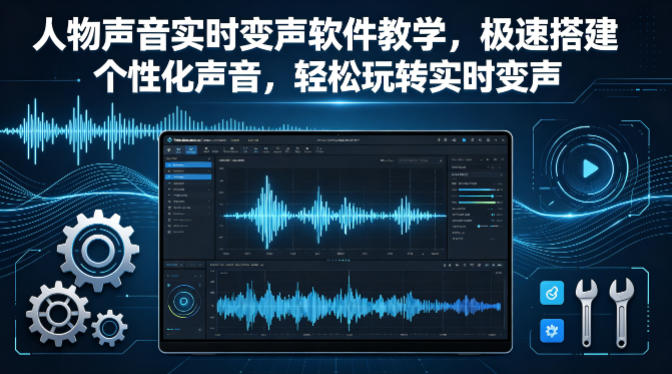人物声音实时变声软件教学,极速搭建个性化声音,轻松玩转实时变声-网赚副业网