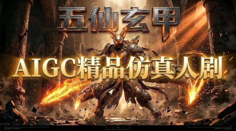 AIGC精品仿真人短剧教学,以五仙玄甲风为例展示保姆级实操教学-网赚副业网