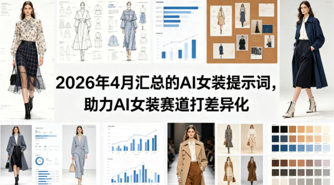 2026年4月汇总的AI女装提示词，助力AI女装赛道打差异化-网赚副业网