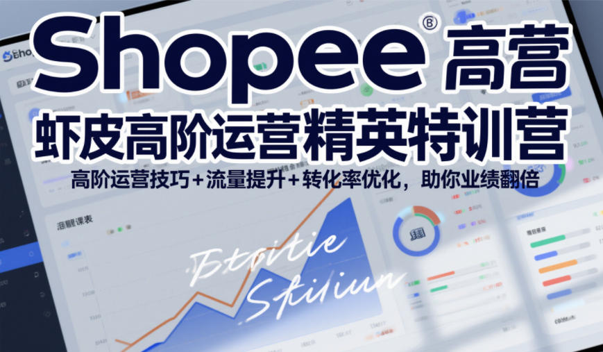 Shopee虾皮高阶运营精英特训营,高阶运营技巧+流量提升+转化率优化,助你业绩翻倍(更新26年5月)-网赚副业网