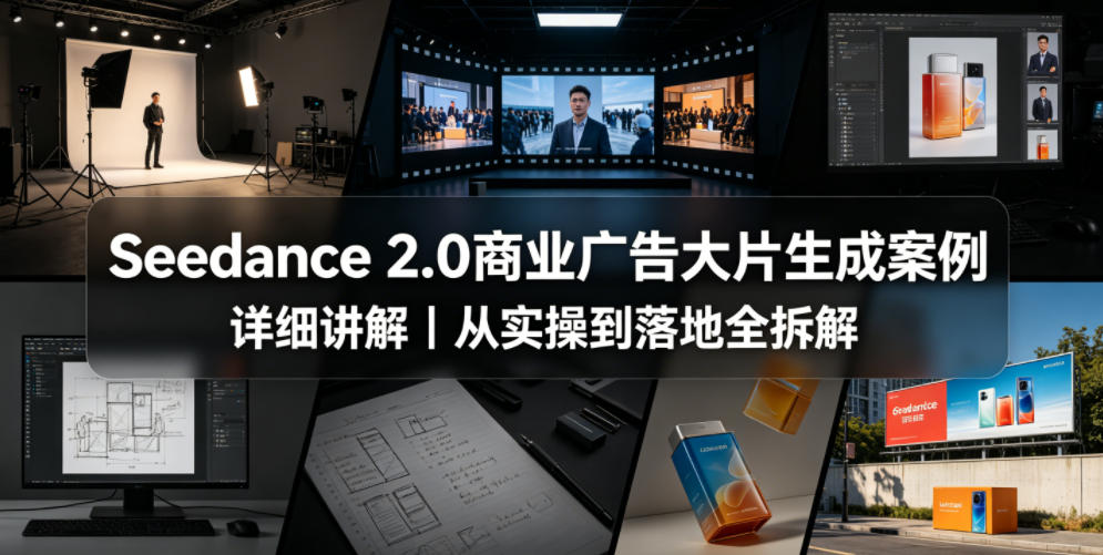 Seedance 2.0商业广告大片生成案例详细讲解|从实操到落地全拆解-网赚副业网