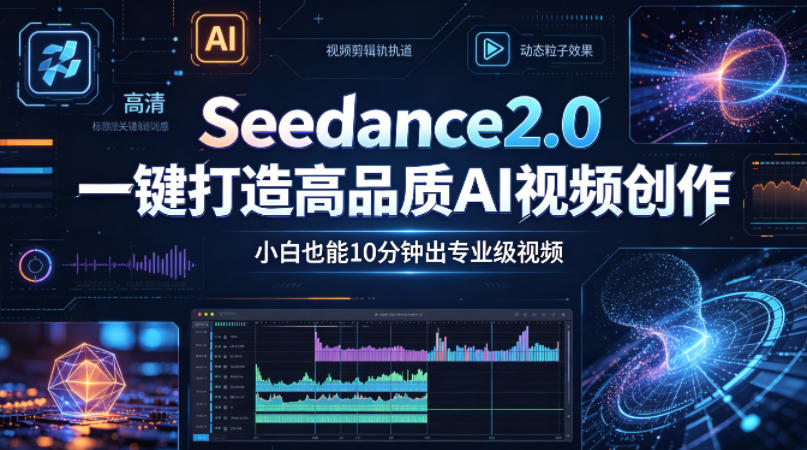 Seedance2.0一键打造高品质AI视频创作,小白也能10分钟出专业级视频-网赚副业网